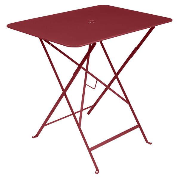 Fermob - Table de jardin rectangulaire pliante acier piment 4 personnes Bistro Fermob - Image 1