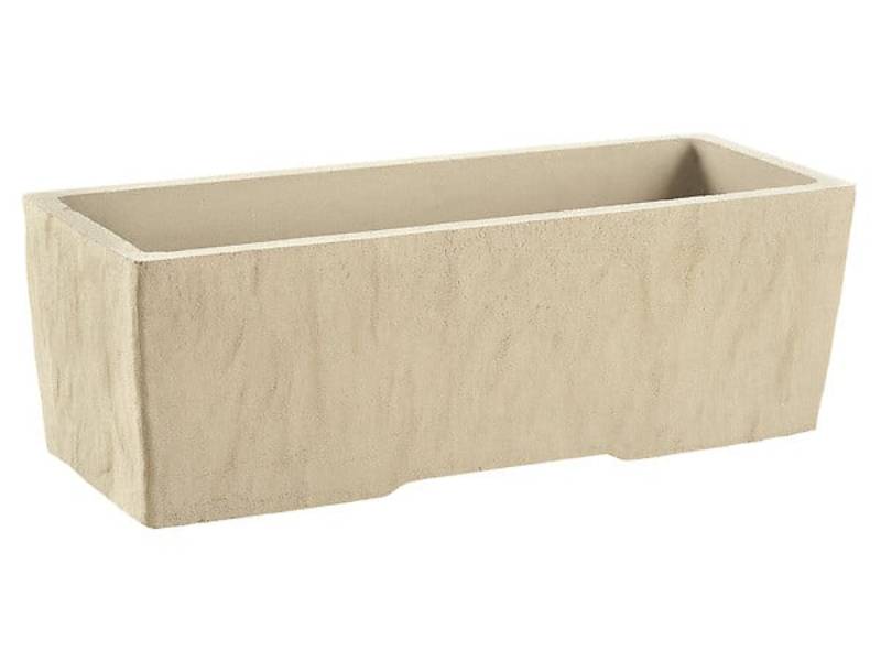 Jardinière pierre reconstituée gris P 78 cm x 29 cm – W.HAIRIE - Imagen 1
