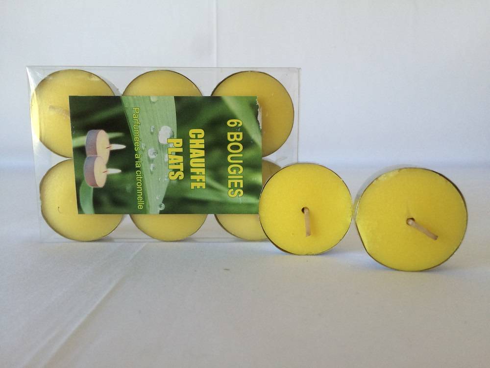 Ciddeco - Ciddeco - Pack de 6 bougies chauffe plat parfum citronnelle - Imagen 2