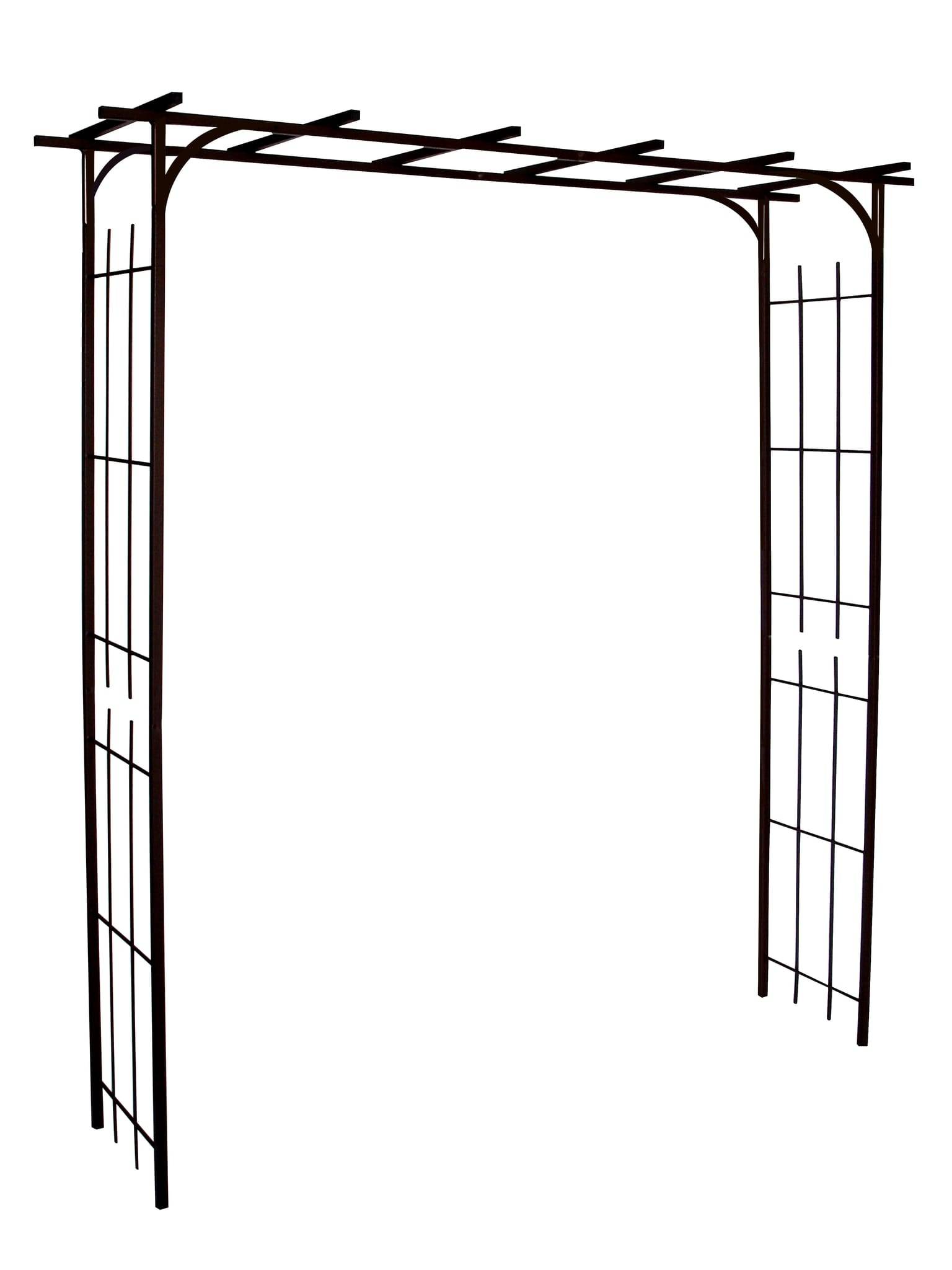 Louis Moulin - Pergola modèle étroit, fer vieilli - L.180 x l.50 x H.250 cm - Imagen 1