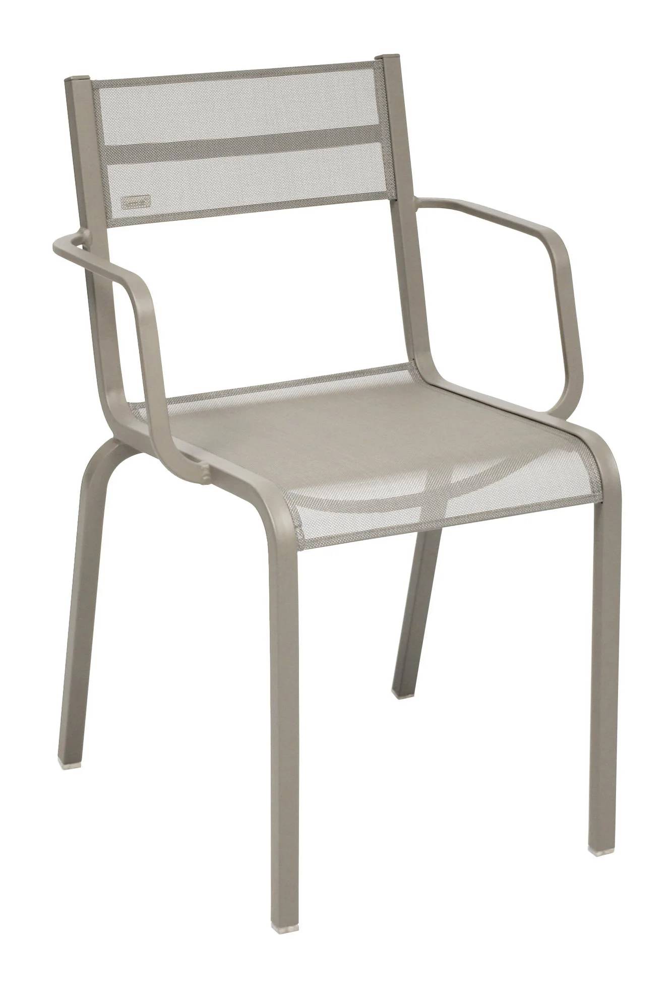 Fauteuil de jardin aluminium toile muscade Oléron - Image 2