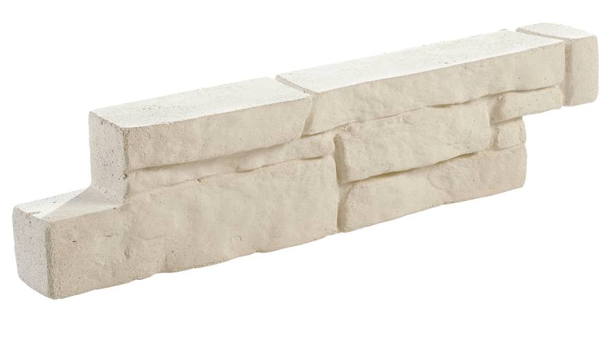 W Hairie Grandon - Mini bloc muret pierre fine ton pierre - L.47 x l.11 x H.6 cm - Imagen 1