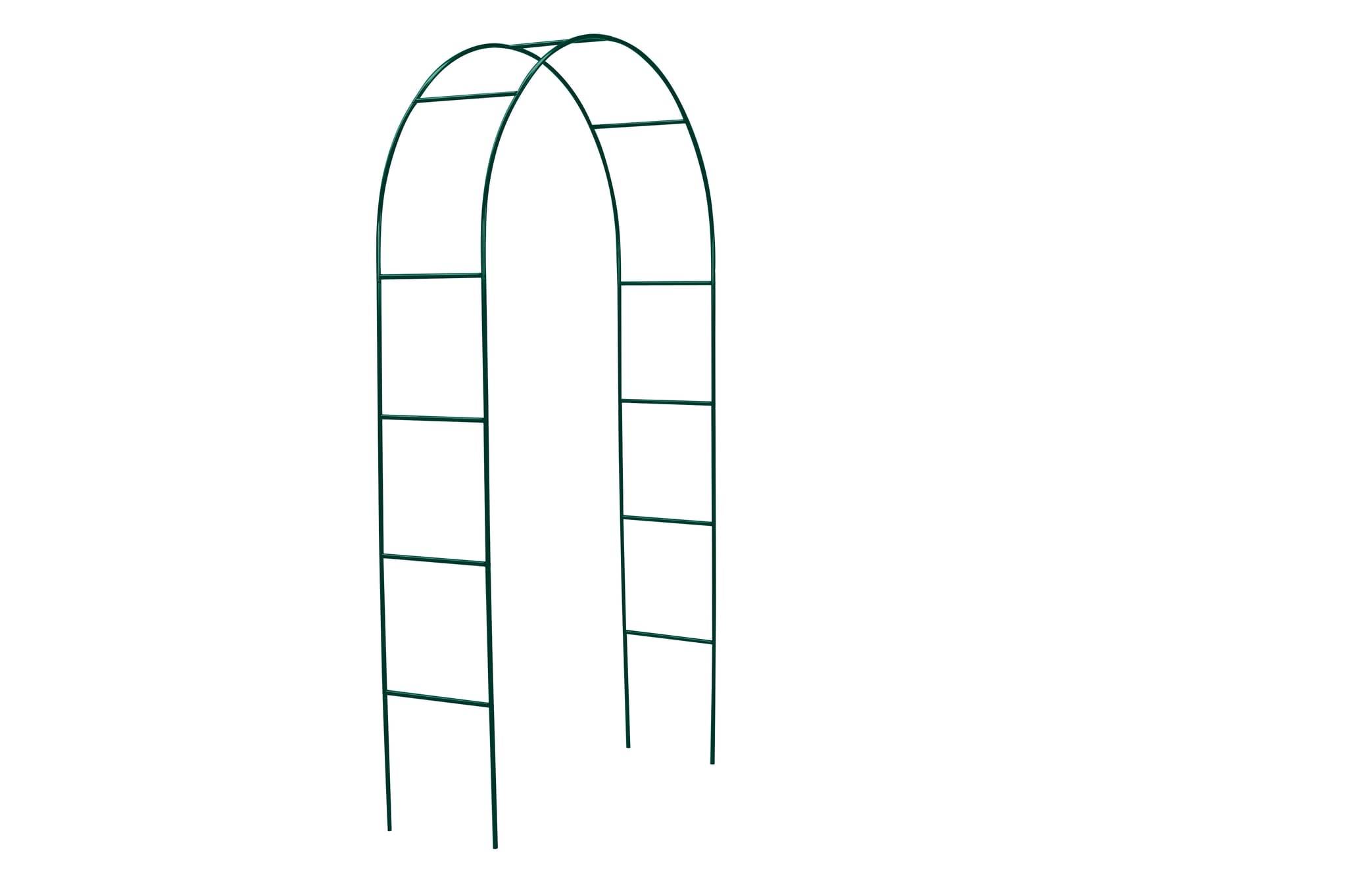 Jany France - Arche double métal époxy coloris vert - L.140 x l.40 x H.240 cm