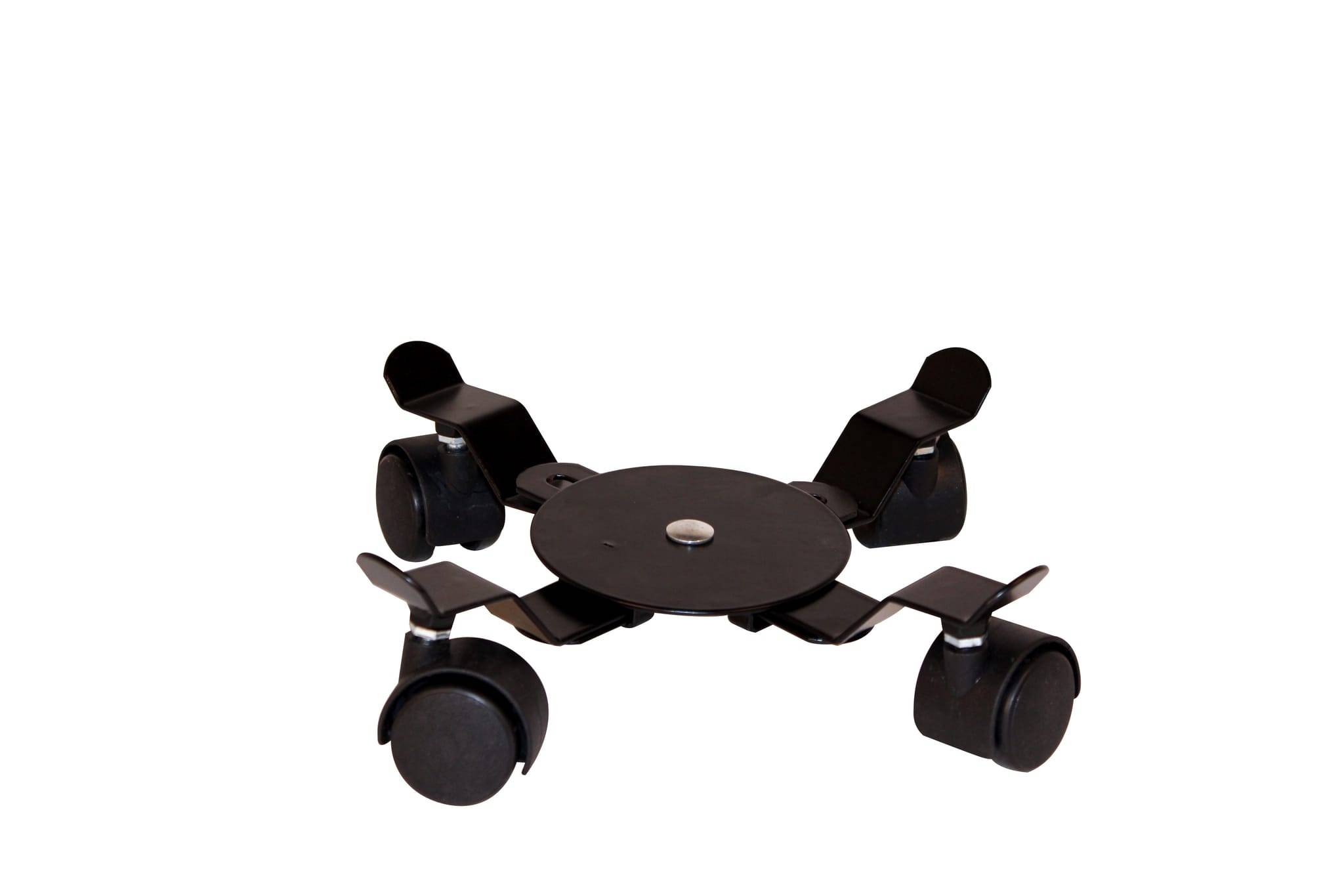 Deplac'pot extensible carre acier epoxy noir D24 a 36 cm