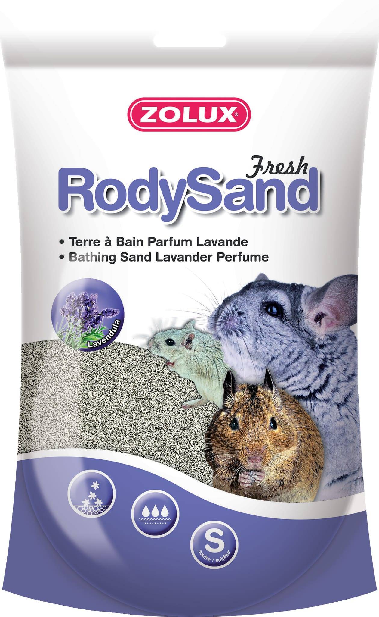 Zolux - Terre À Bain Lavande Rodysand - ZOLUX