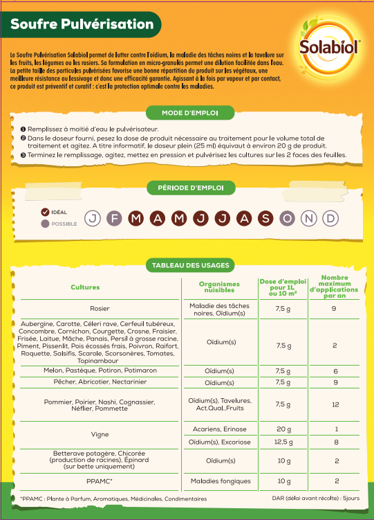 Solabiol - Azufre Pulverización - SOLABIOL - Imagen 2