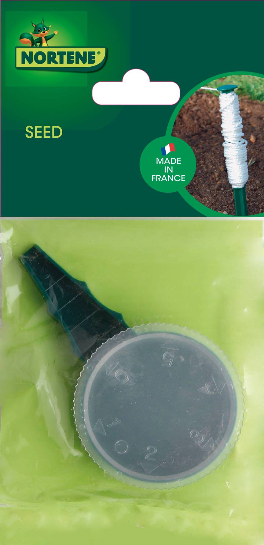 Nortène - Nortène - Semoir Seed vert/transparent Ø.6 cm