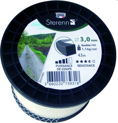 Fil Nylon Carre Bobine 43M/3mm
