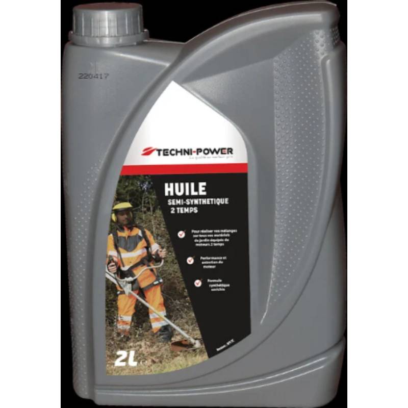 Techni-power - Huile 2 temps semi-synthèse 2 L