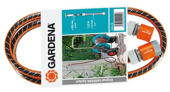 Gardena - Kit de branchement pour dévidoir avec tuyau flex L. 1,5 m, nez de robinet, 2 raccords - Gardena - Image 2