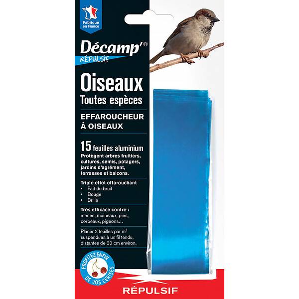 Décamp' Radical - Effaroucheur à oiseaux bandes - L.11,5 x l.0,5 x H.42,5 cm - Imagen 2