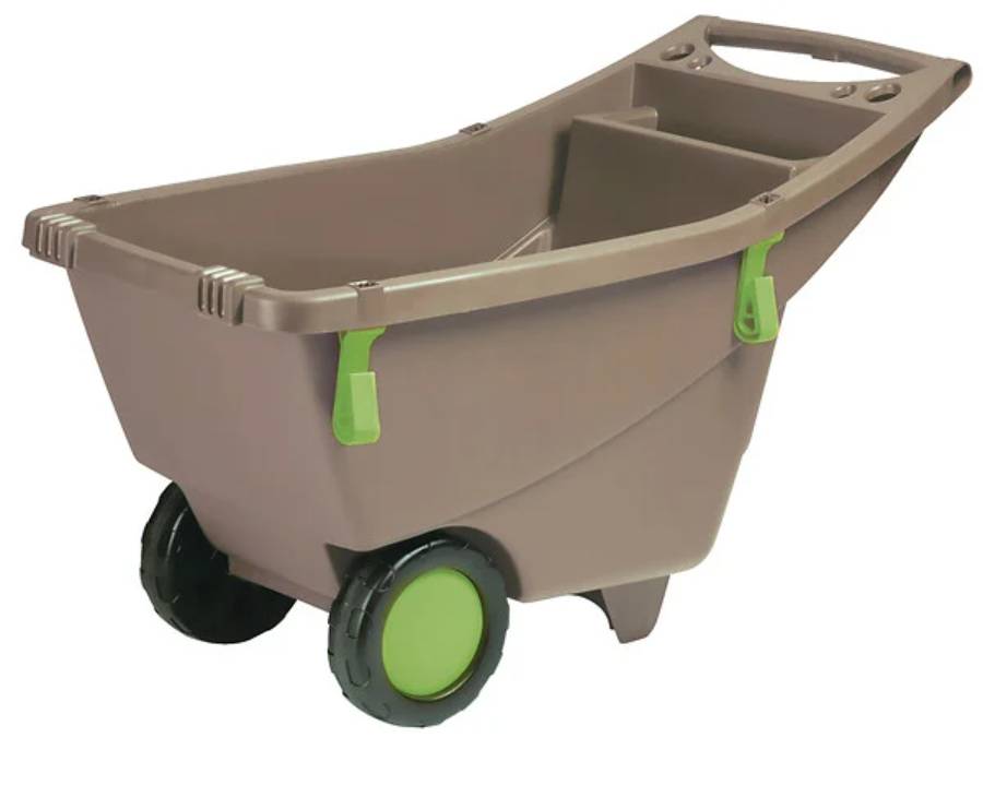 EDA Plastiques - Brouette Jardin Plastique 140 L Taupe - EDA - Imagen 1