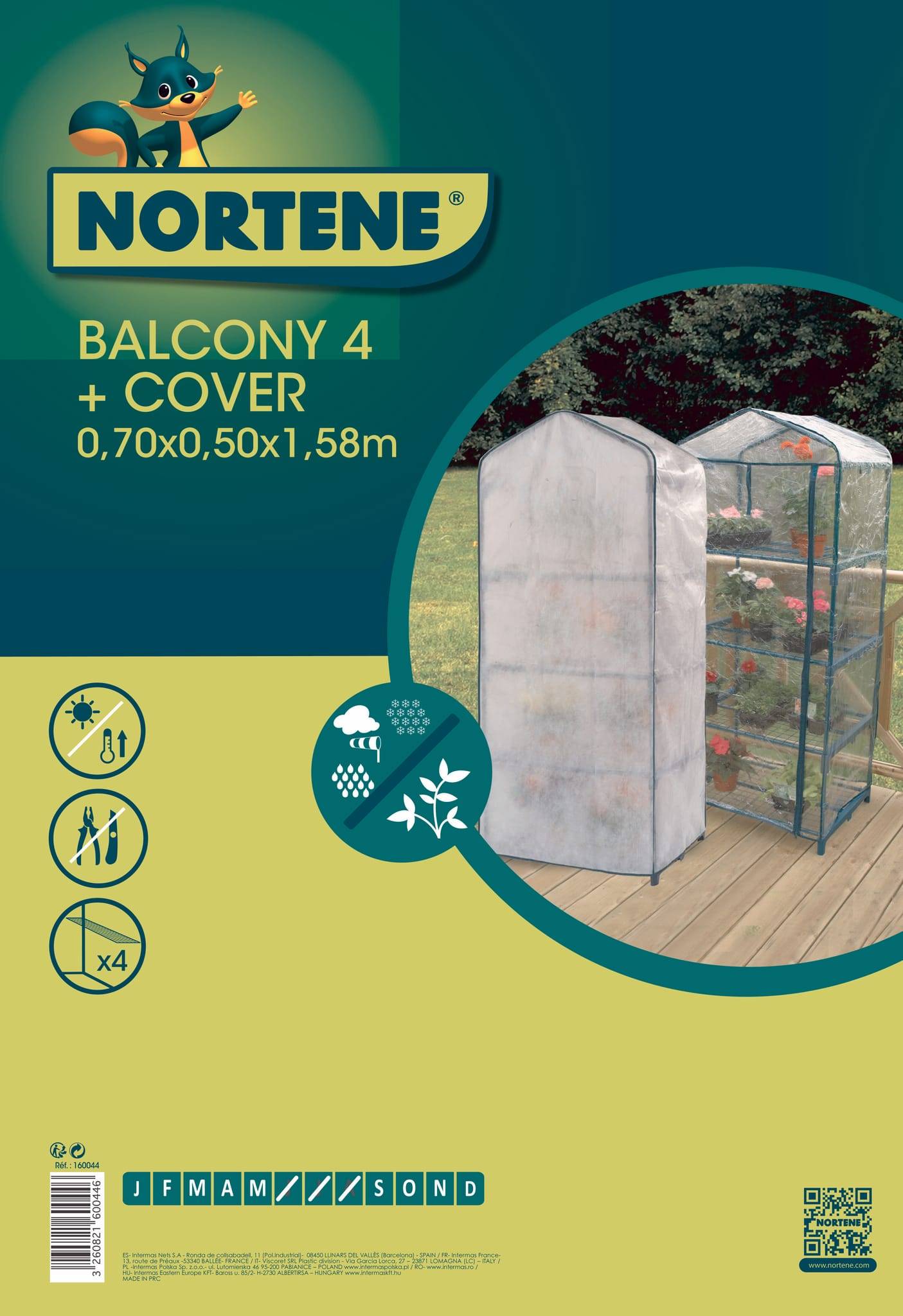 Nortène - Habillage Serre Balcony 4 – NORTENE - Imagen 1