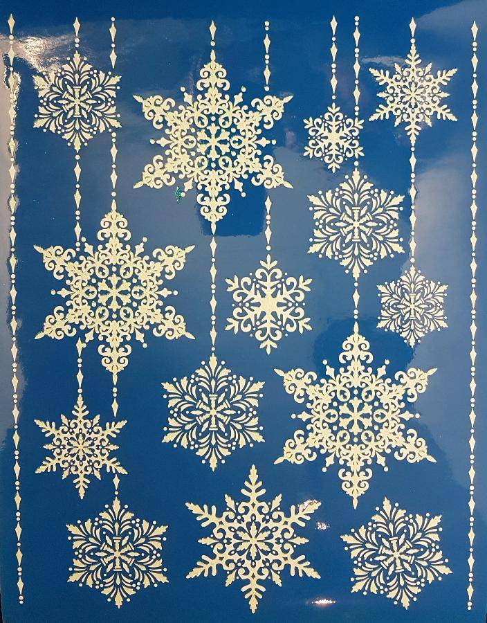 Peha - Peha - Virostatique flocons blancs paillettes L.29 x l.41 cm