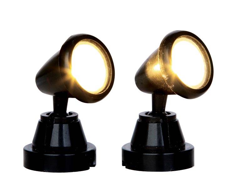 Lemax - Lemax - Set de 2 Round Spot Light noir 4,5 volts