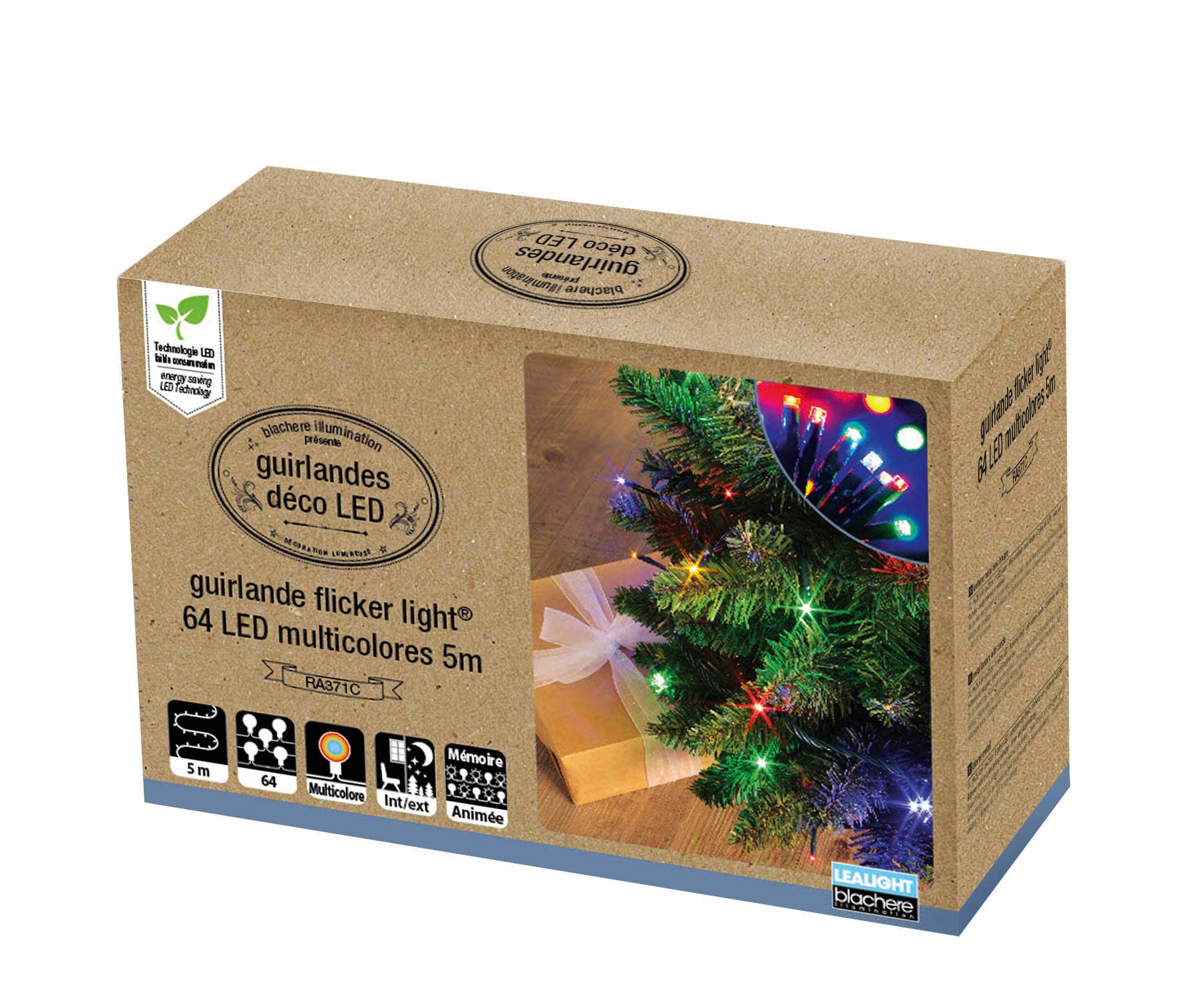 Blachere Illumination - Guirlande Flicker Light avec 288 LEDS multicolores L.25 m - Image 2