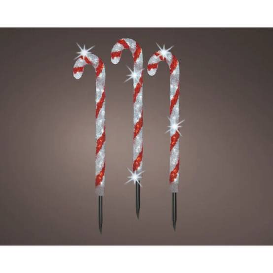 Luminéo - Luminéo - LED Set de 3 Sucres d'Orge lumineux à planter H.61 cm