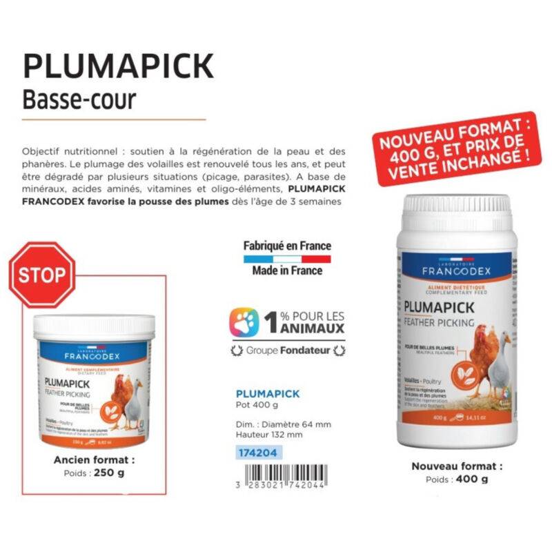 Francodex - Fortifiant Plume Volaille - FRANCODEX - Imagen 2