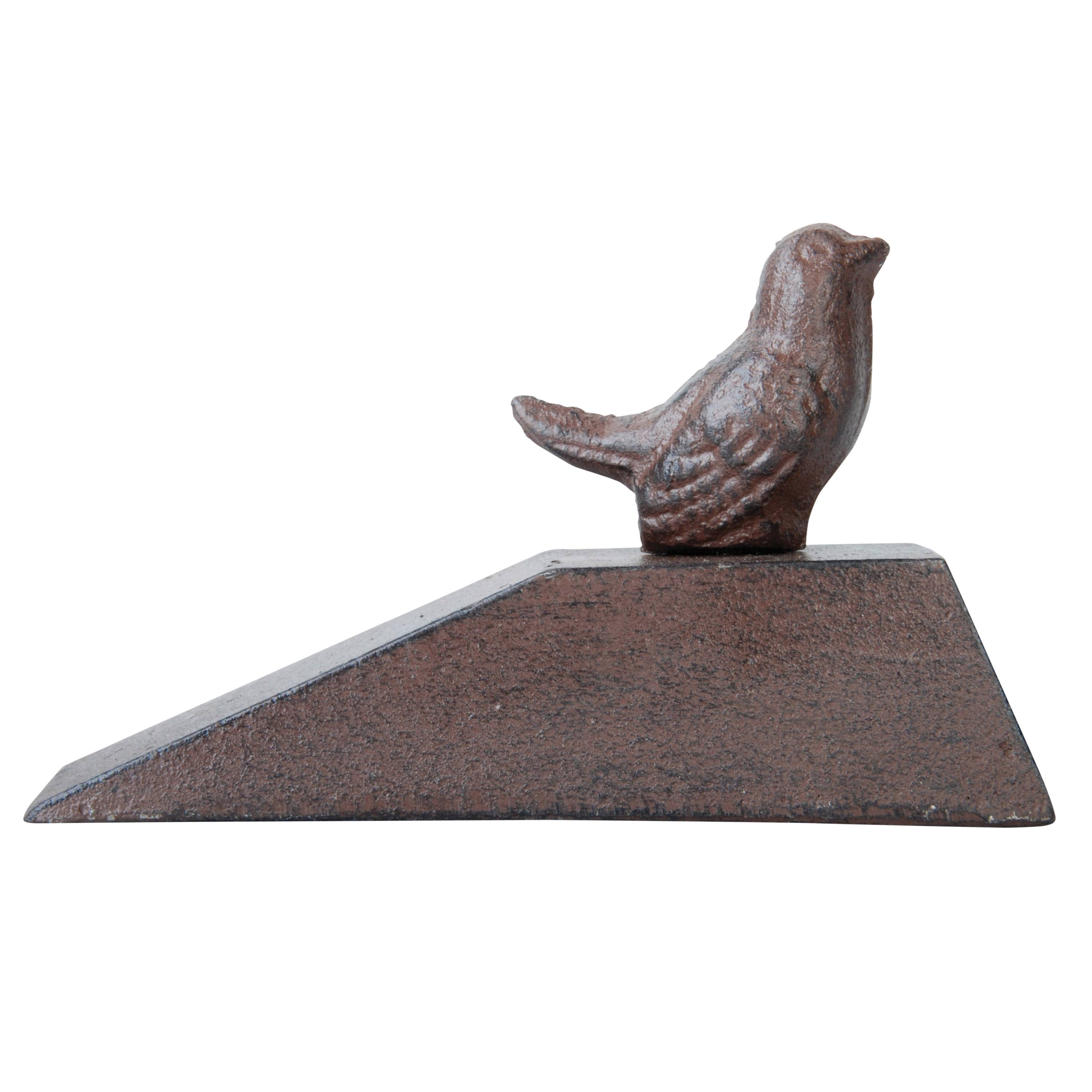 Cale porte fonte motif oiseau L 6,5 cm P 15,7 cm H 8,9 cm