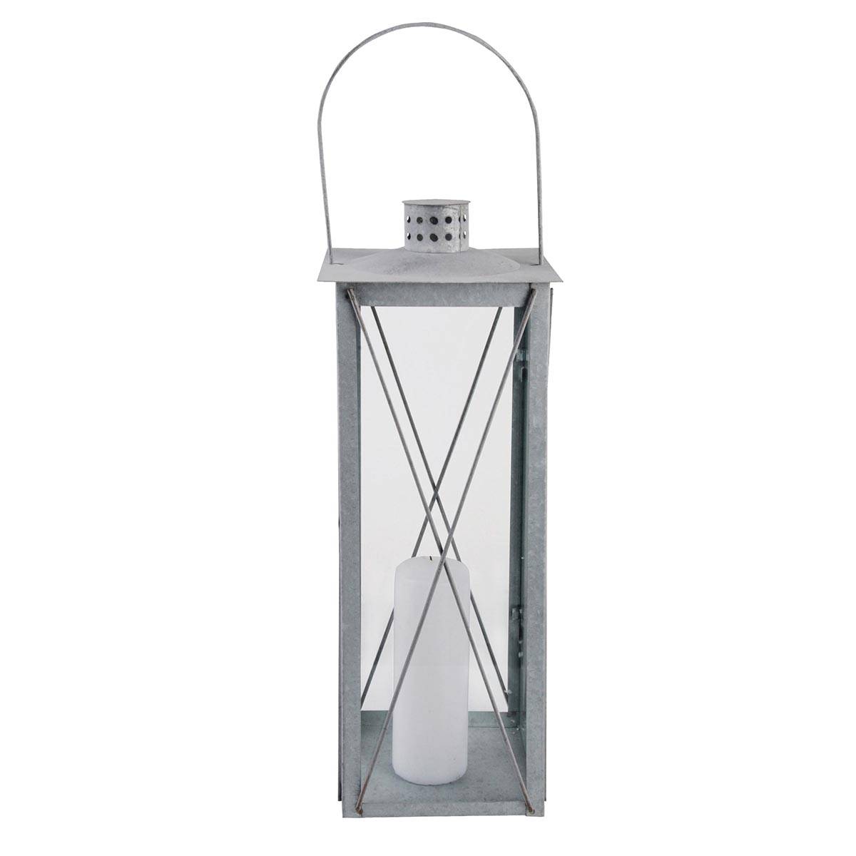 Esschert Design - Linterna de exterior o interior - L.19,8 x l.19,8 x H.51,3 cm
