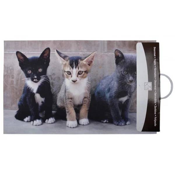 Felpudo decorativo granulado de caucho Gatitos Esschert Design - Imagen 3