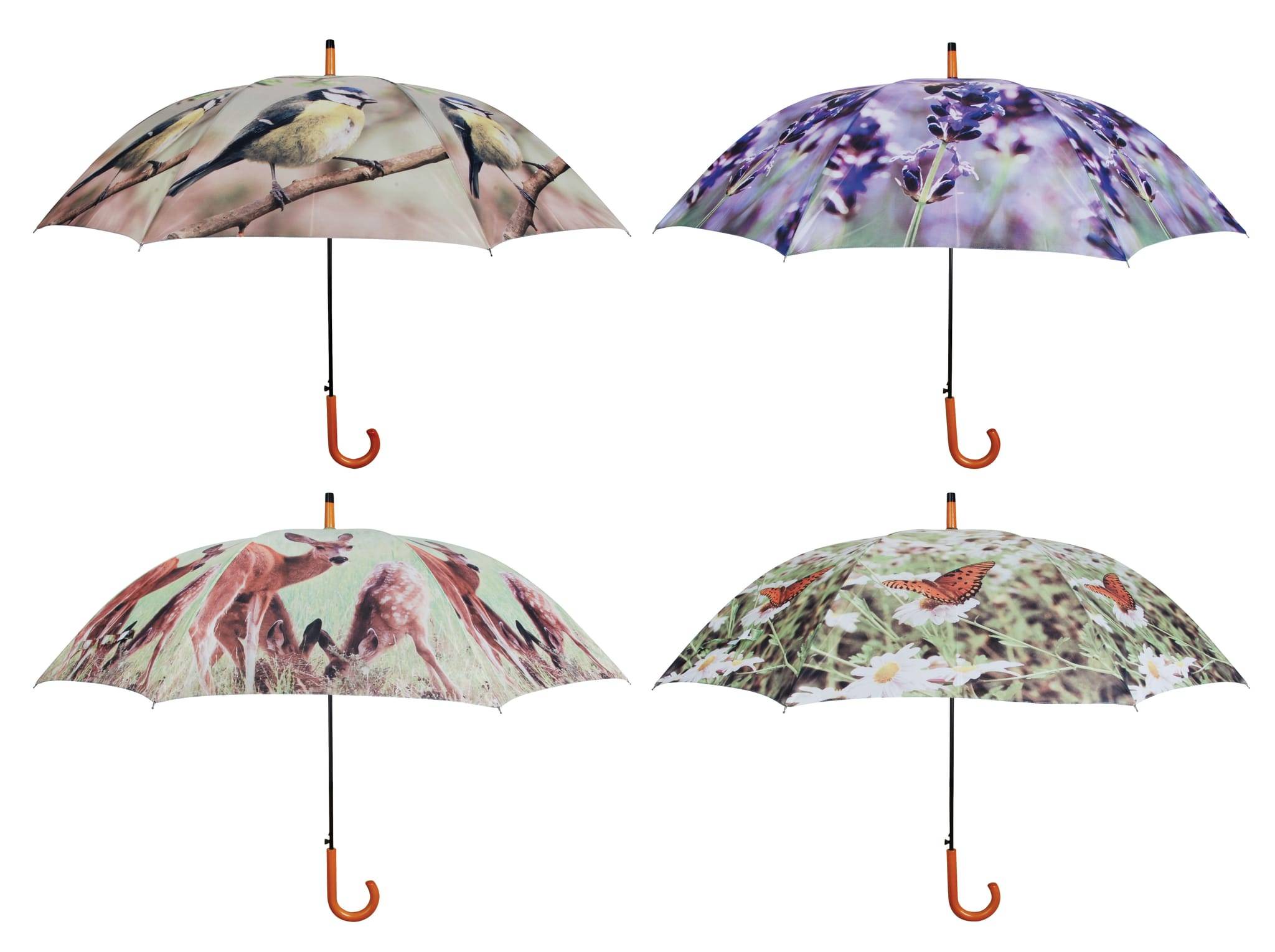 Esschert Design - Parapluie imprimé nature, motif au choix