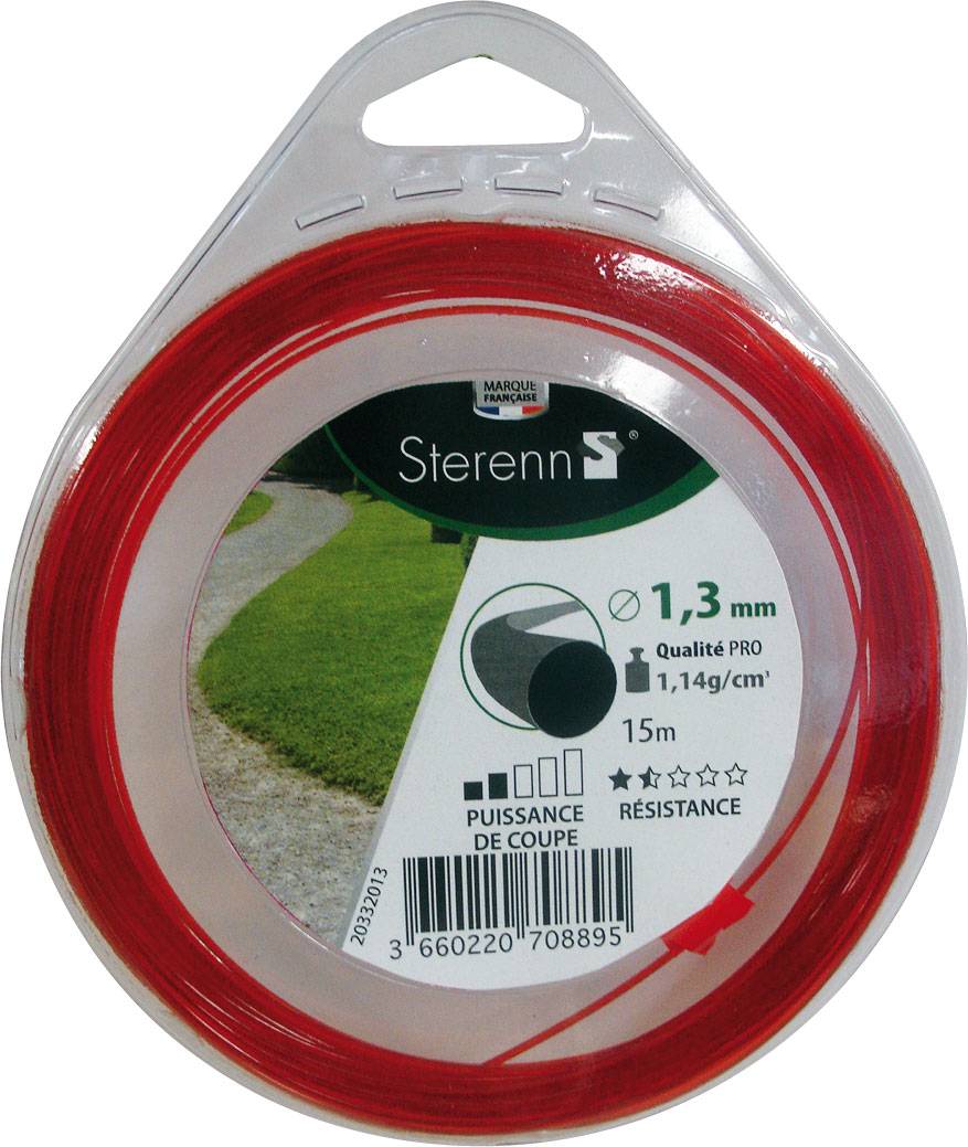 Sterenn - Sterenn - Fil nylon rond rouge Ø1,3 mm - L.15 m