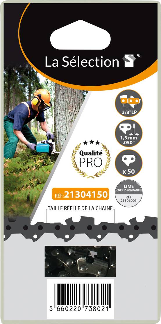 Techni-power - Chaîne de tronçonneuse 3/8 pouce LP .050 50 entraîneurs