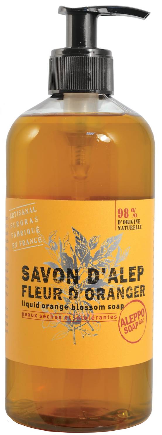 Aleppo Soap Co. - Savon d'Alep Liquide Fleur D Oranger