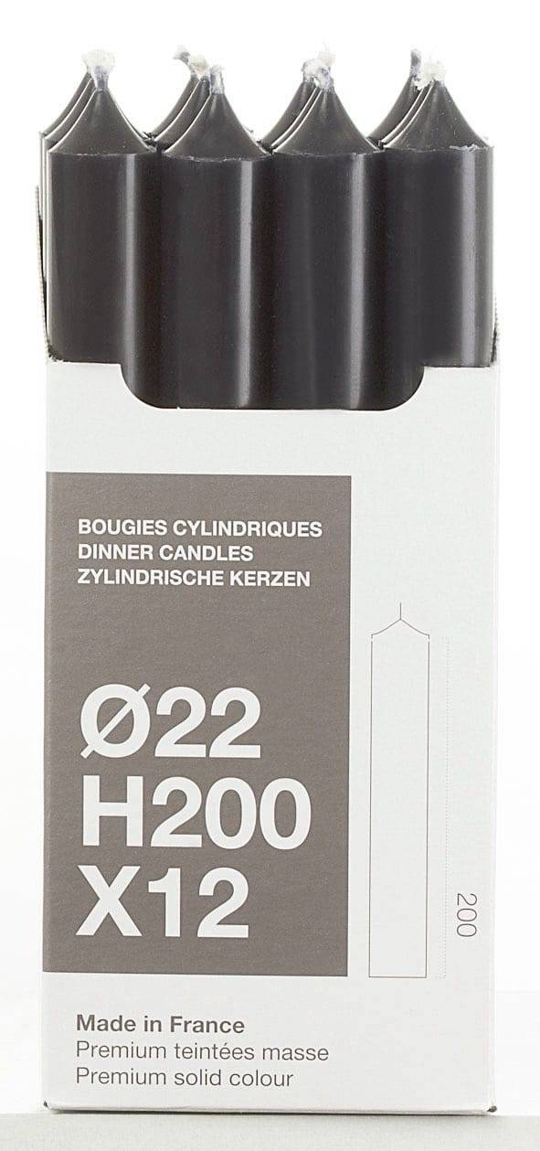Bougies la Française - Bougie flambeau ø2 x H20 cm noir - Imagen 2