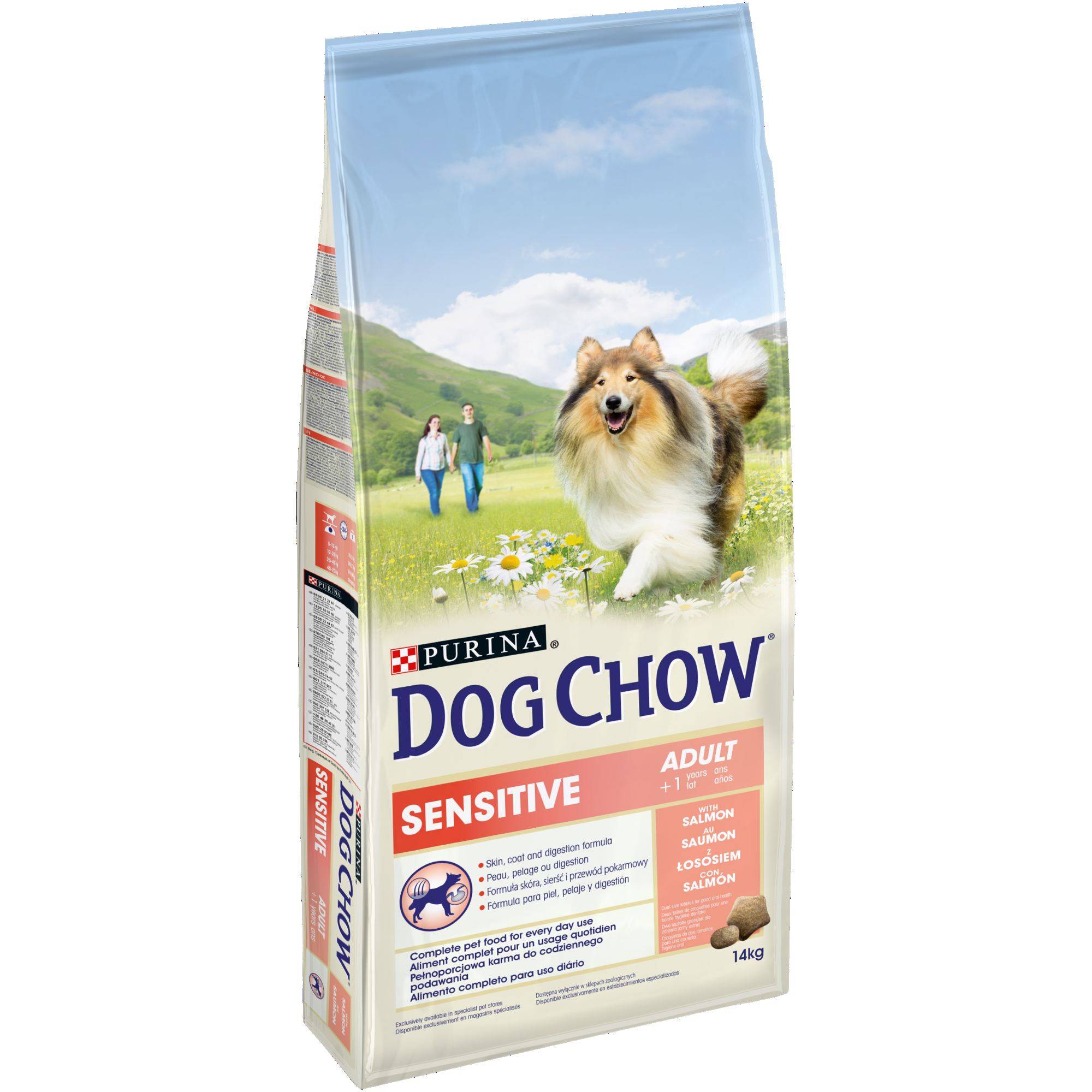 Dog Chow - Croquettes Dog Chow Chien Adulte Sensitive Saumon - 14 kg - Image 1