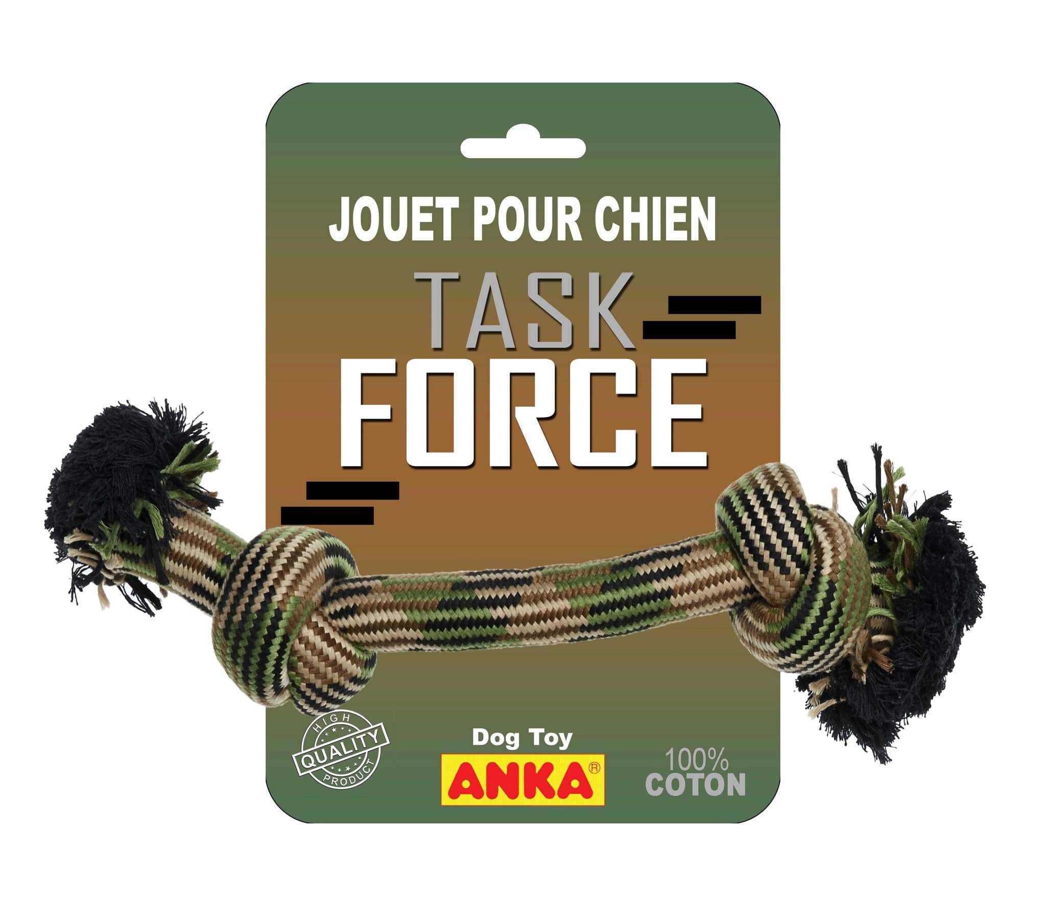 Anka - Jouet corde 2 noeuds Task Force - ANKA