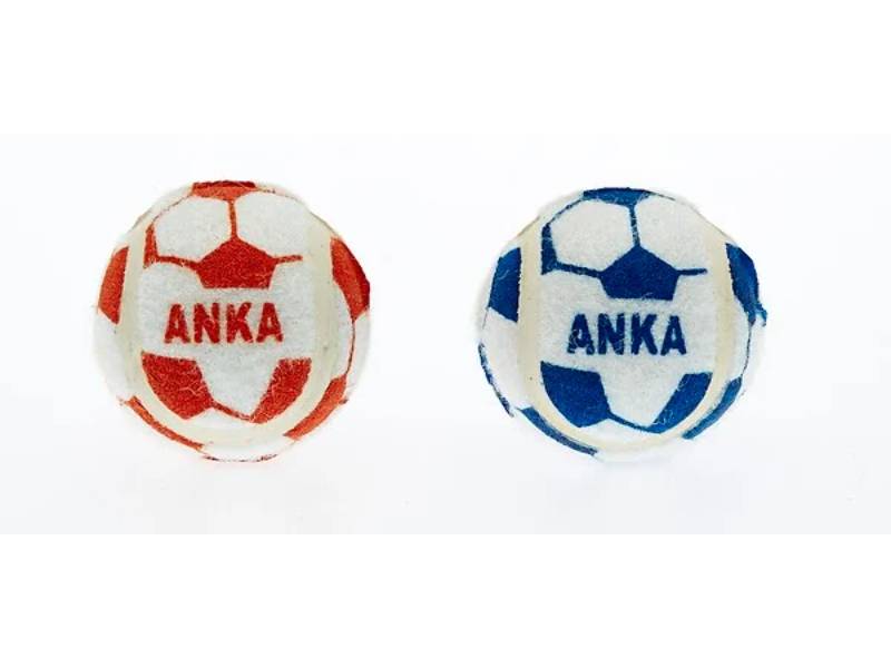 Balle de tennis Jouet pour chien Motif football Ø 4,5 cm - ANKA
