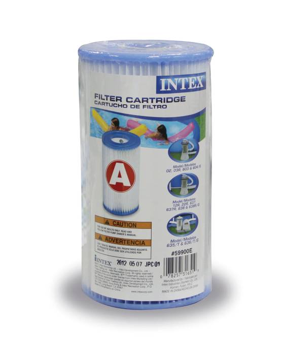 Intex - Cartouche de filtration Dacron Blanc Bleu 20 x 11 cm Type A – INTEX - Image 6
