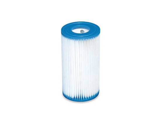Intex - Cartouche de filtration Dacron Blanc Bleu 20 x 11 cm Type A – INTEX - Image 1