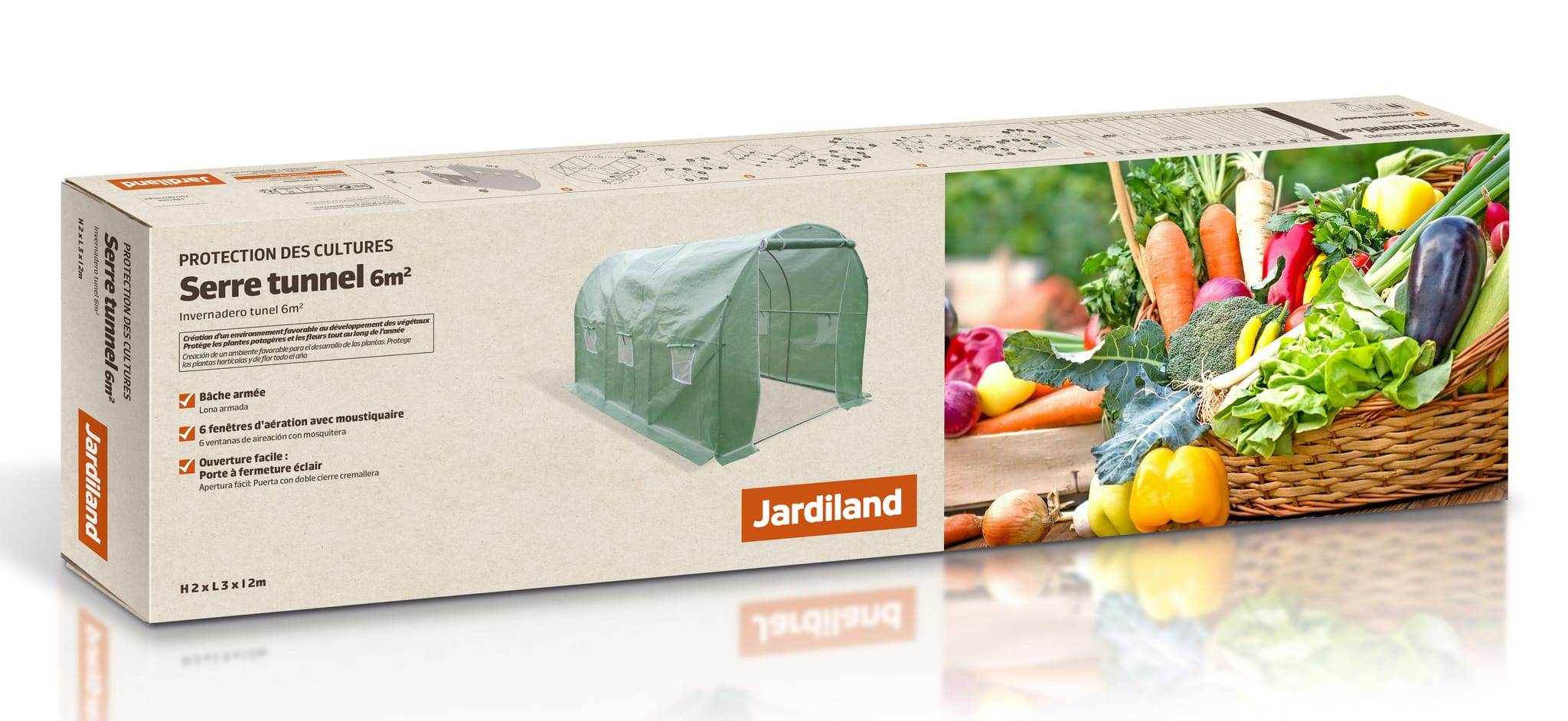 Jardiland - Serre tunnel 6m² - Jardiland - Imagen 2