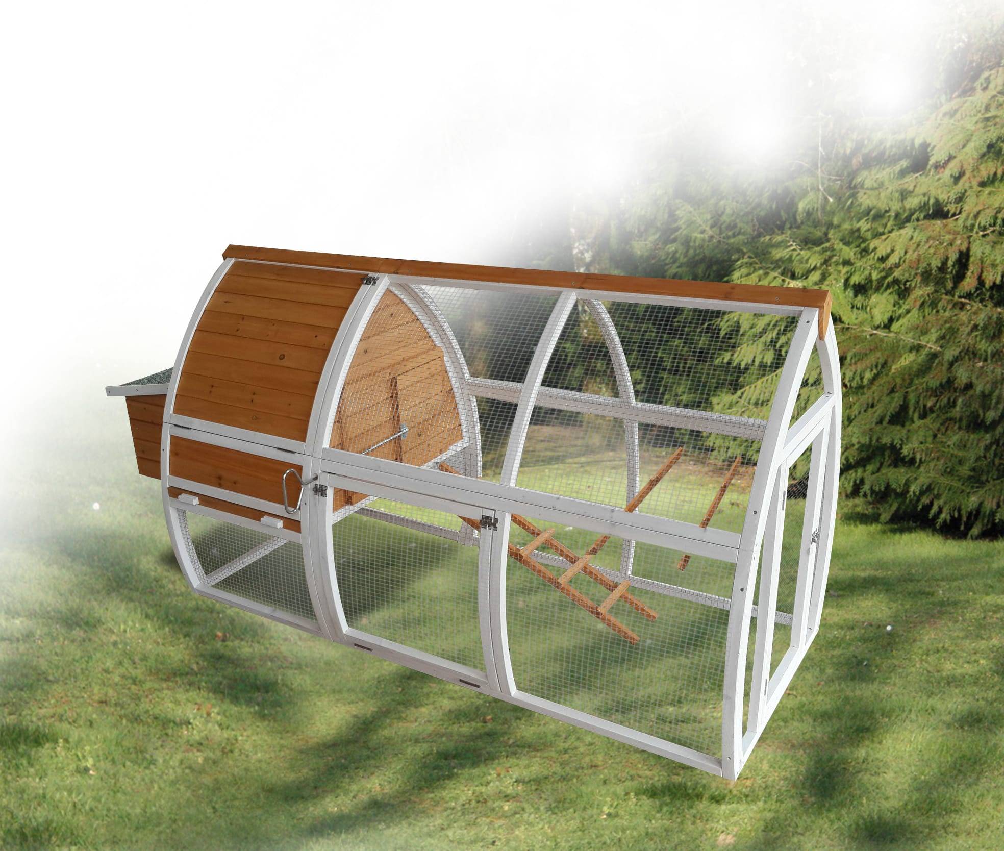 Hamiform - Clapier / Poulailler Home Merida - L.208 x l.82 x H.103 cm - Imagen 1