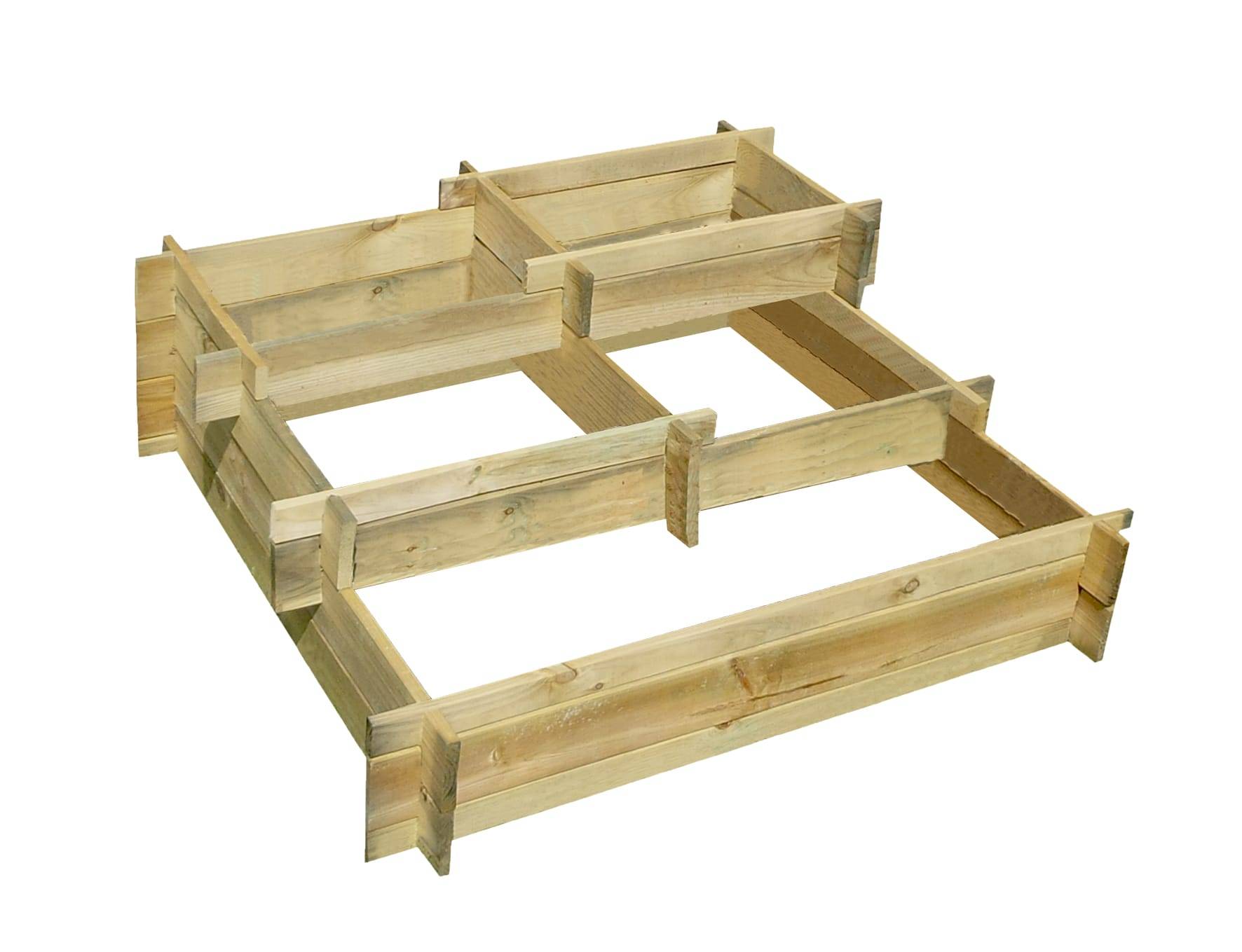Forest Style - Carré de potager - L.93 x l.93 x H.36 cm