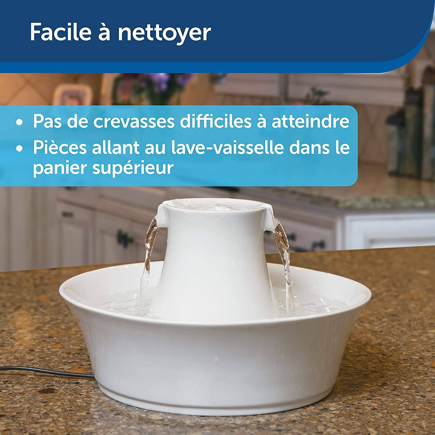 Petsafe - Petsafe - Fontaine Avalon céramique 2L Blanc Ø.30,99 x H.22 cm - Image 4