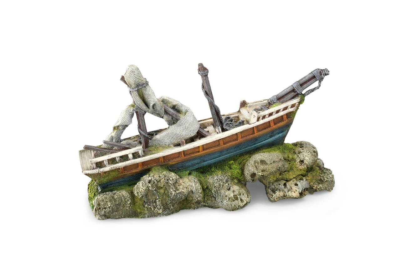 Decor Aquadella Boat L. 38 X L. 15,5 X H. 24 Cm