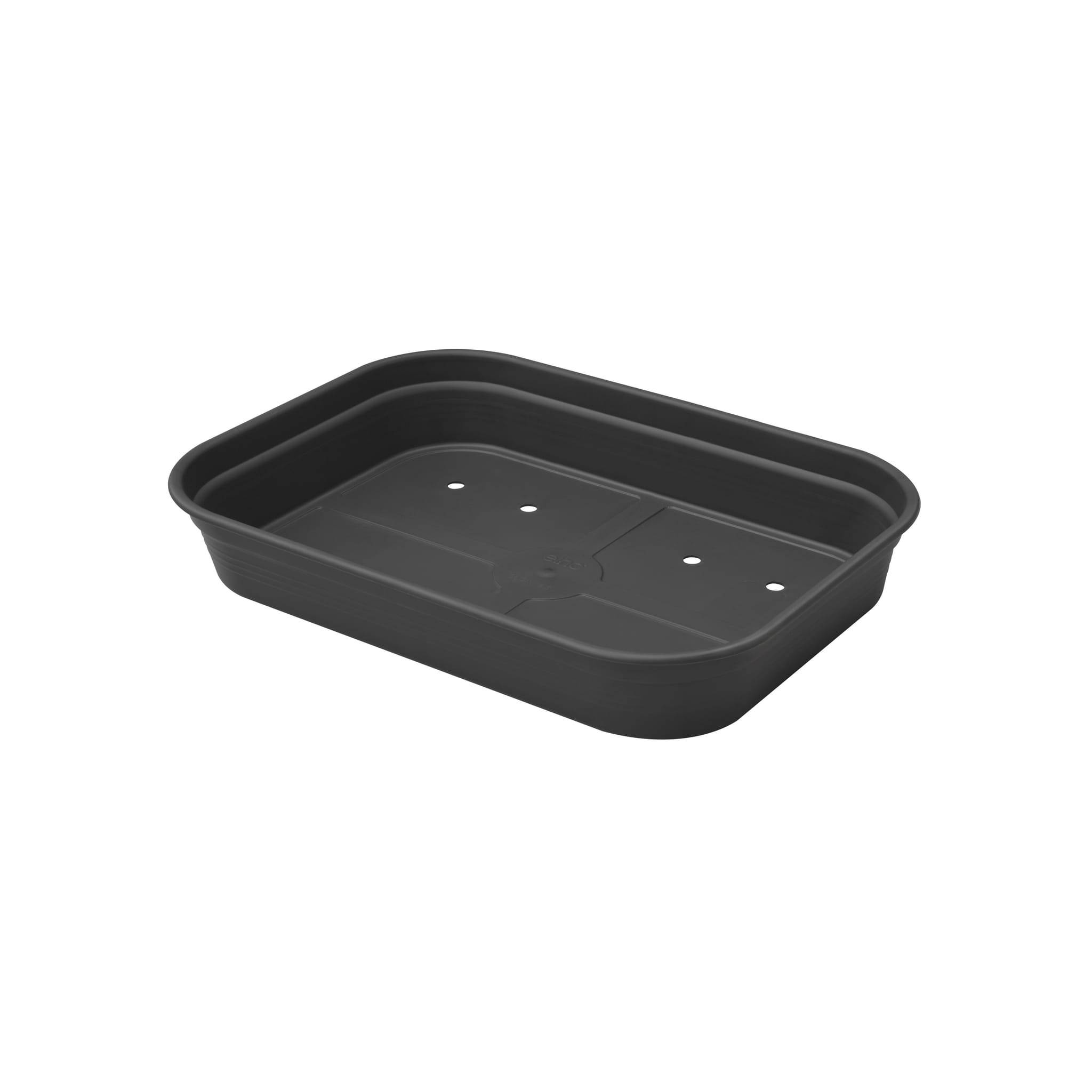 Elho - Green Basics Plateau De Culture M Living Noir - L.36 x l.25,9 cm