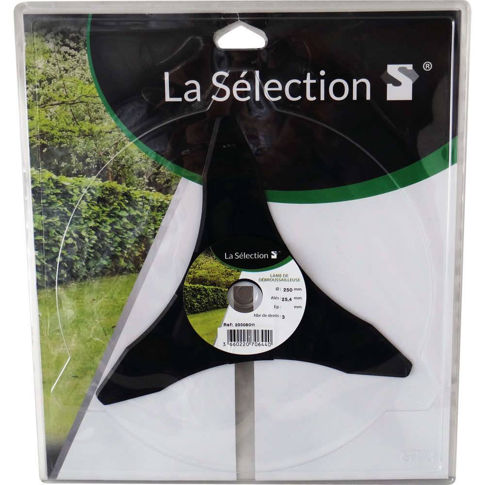 Techni-power - Lame de débroussailleuse pour taillis acier 3 dents Ø 250 mm - Imagen 1