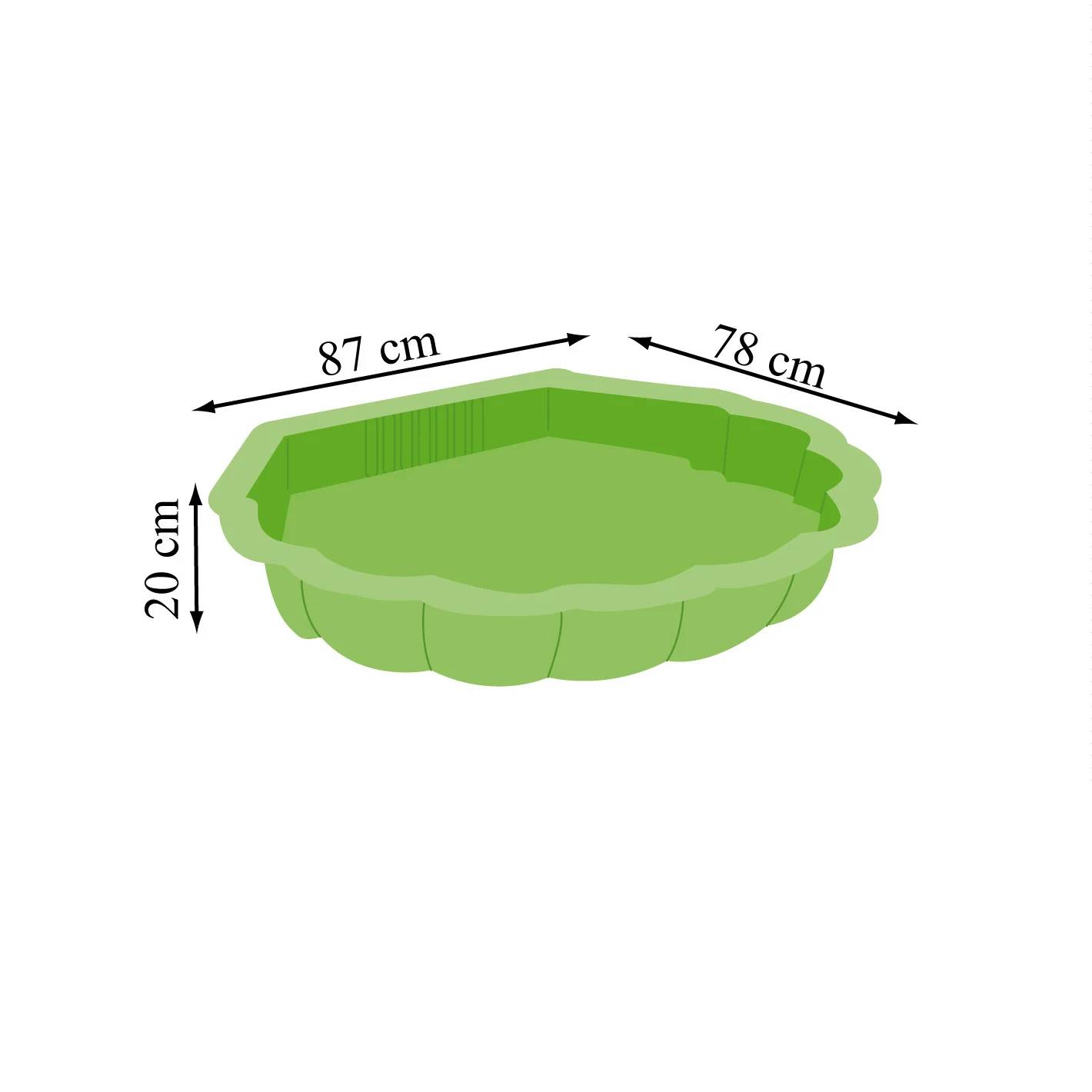 Soulet - Bac à Sable Coquillage Plastique Vert L 87 x l 78 cm - SOULET - Image 3