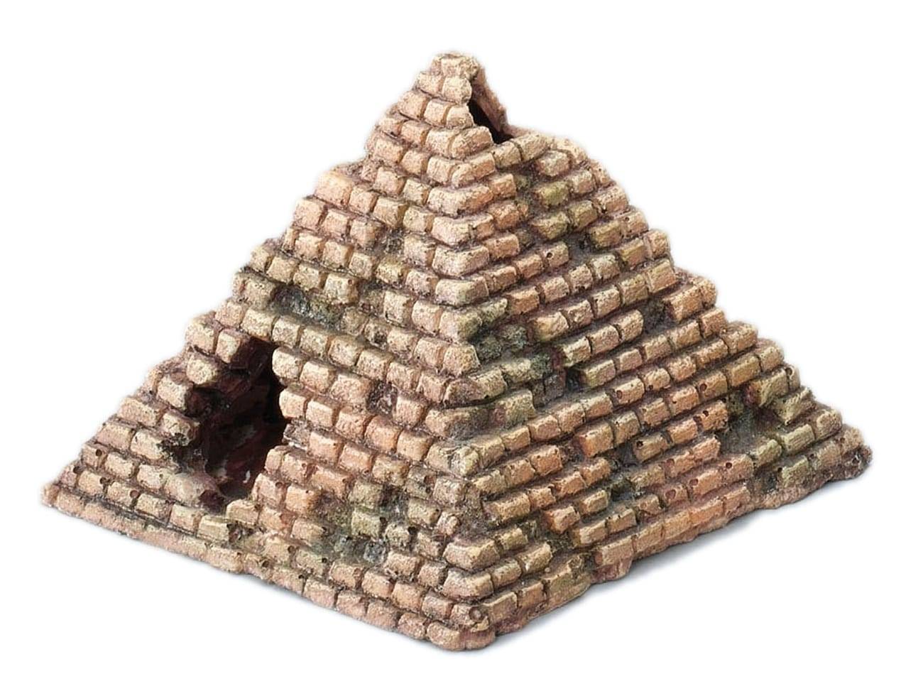 Mini-pyramide Décoration Aquarium Résine Beige L 12,5 cm l 12,8 cm H 9 cm - EUROPET - Image 1