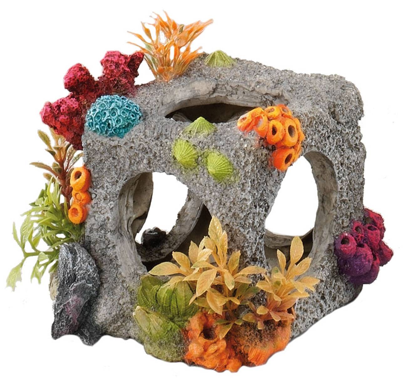 Decoración Aquadella Cube Habitat - Pequeño - L.12,5 X An.12,5 X Al.11,5Cm
