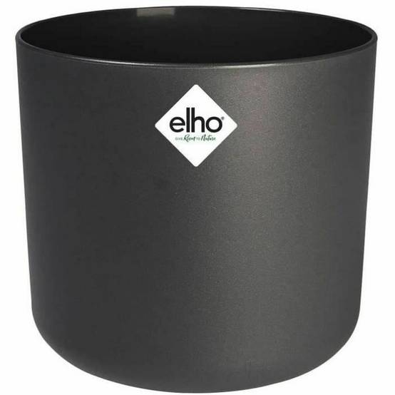 Pot de fleurs rond en plastique noir Ø 25xH.23 cm - Elho - Image 4