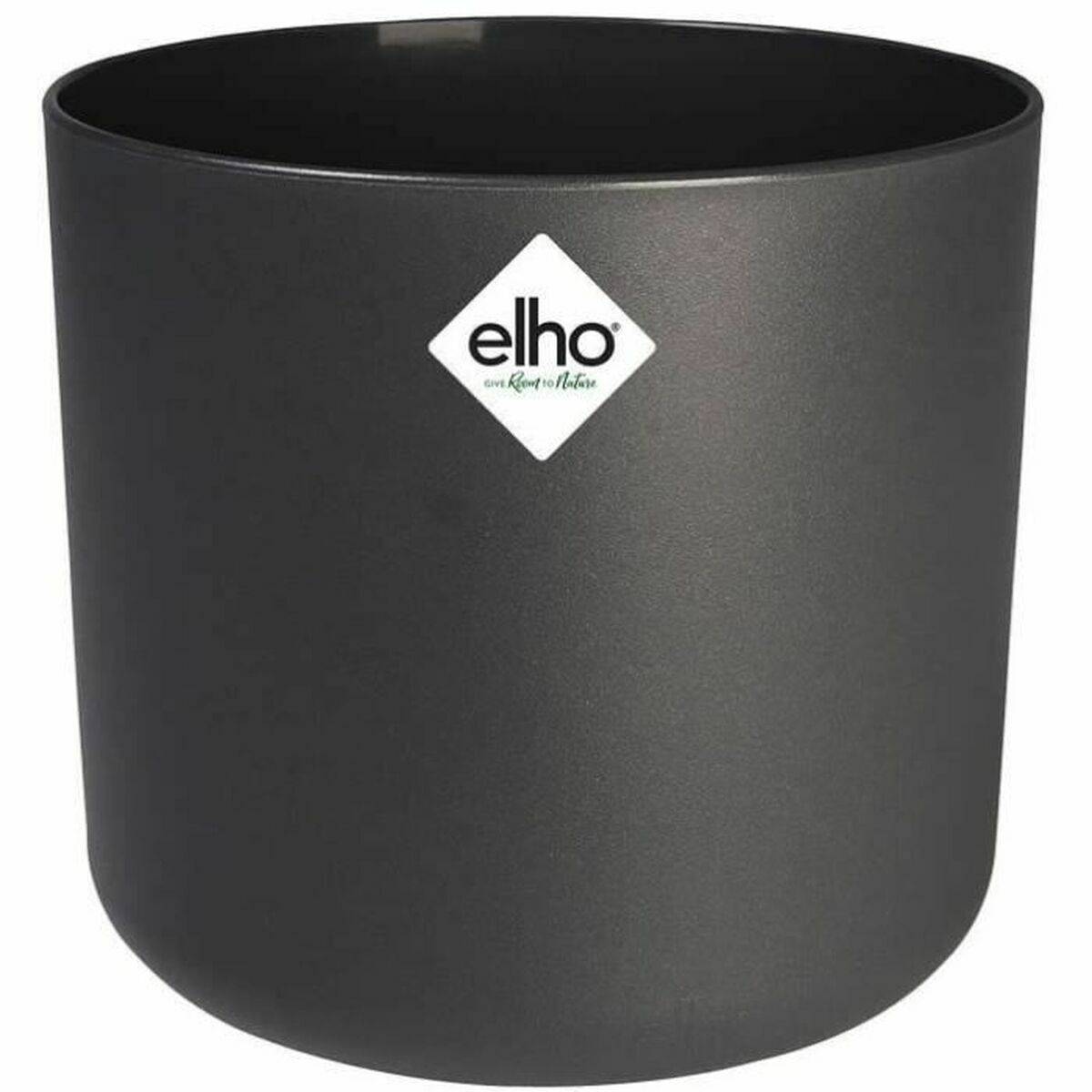 Pot de fleurs rond en plastique noir Ø 25xH.23 cm - Elho - Image 4