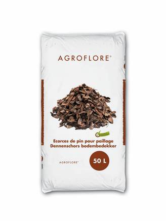 Agroflore - Ecorce de pin paillage 50l