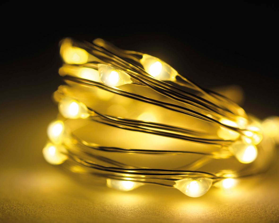 Micro LED Guirlande lumineuse clignotante L.895 cm - 180L B chaud - Image 2