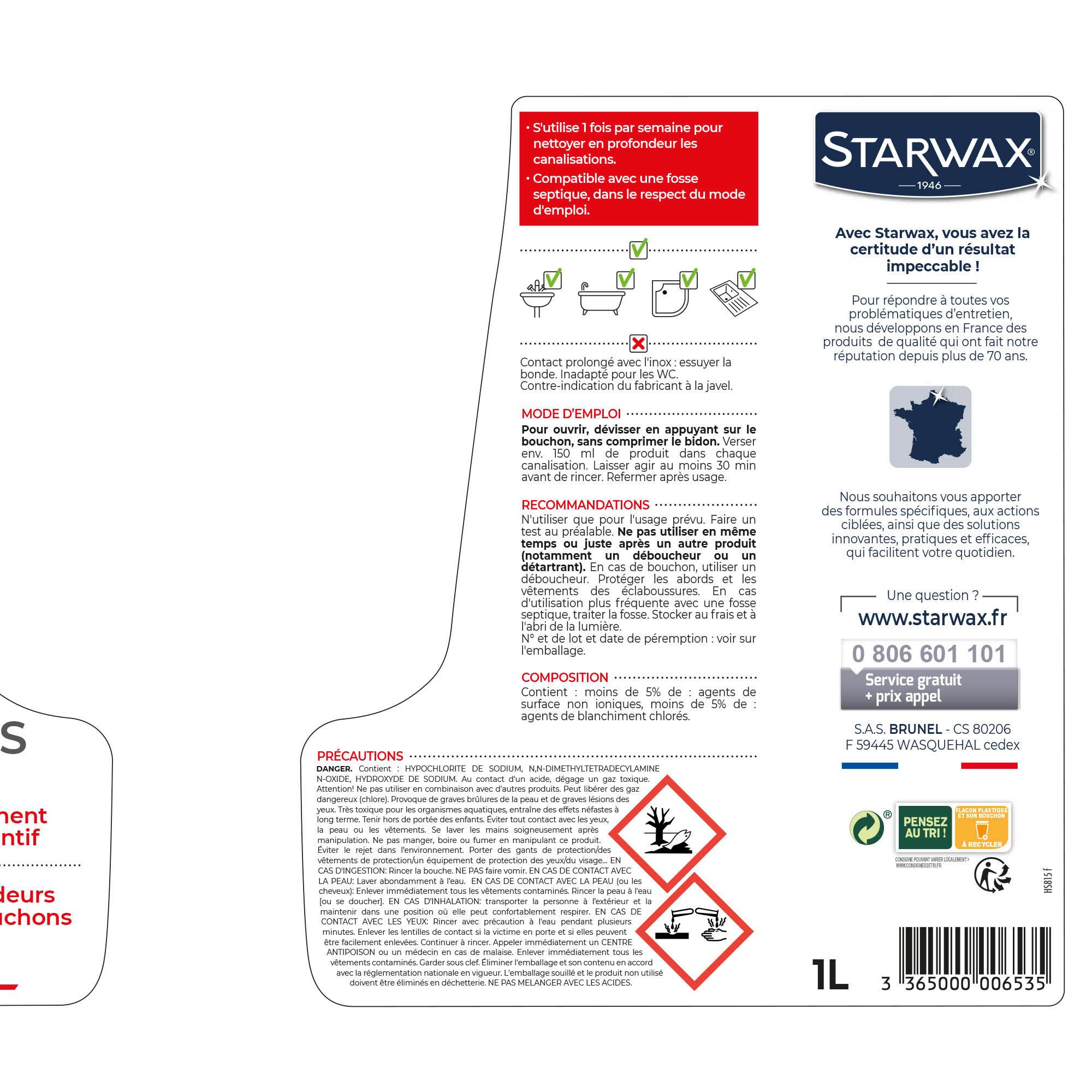Starwax - Entretien Canalisations Javel – STARWAX - Image 2